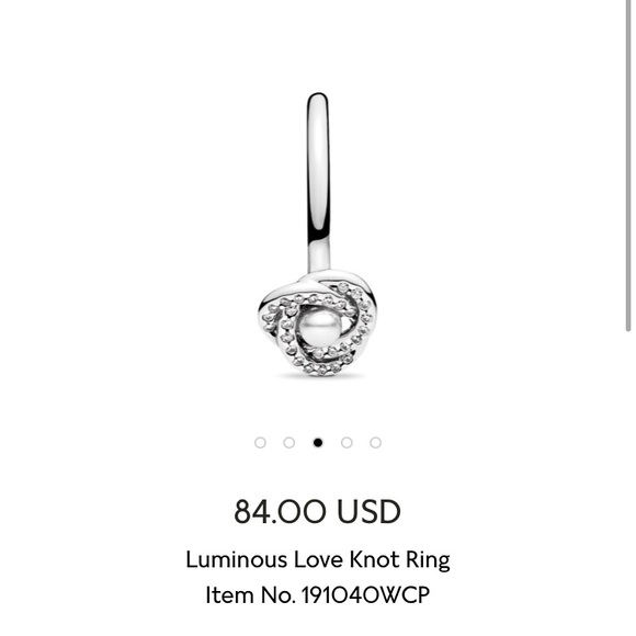 PANDORA sparkling luminous love knot ring✨✨ - Picture 3 of 5